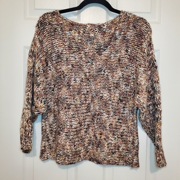 Boston Proper‎ XSmall Orange Chunky Knit Metallic Slouchy Pullover Sweat… - Picture 8 of 11